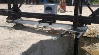 Купить сваи для ворот в Сосновоборск. Заказать ворота на сваях под ключ от 22090 руб